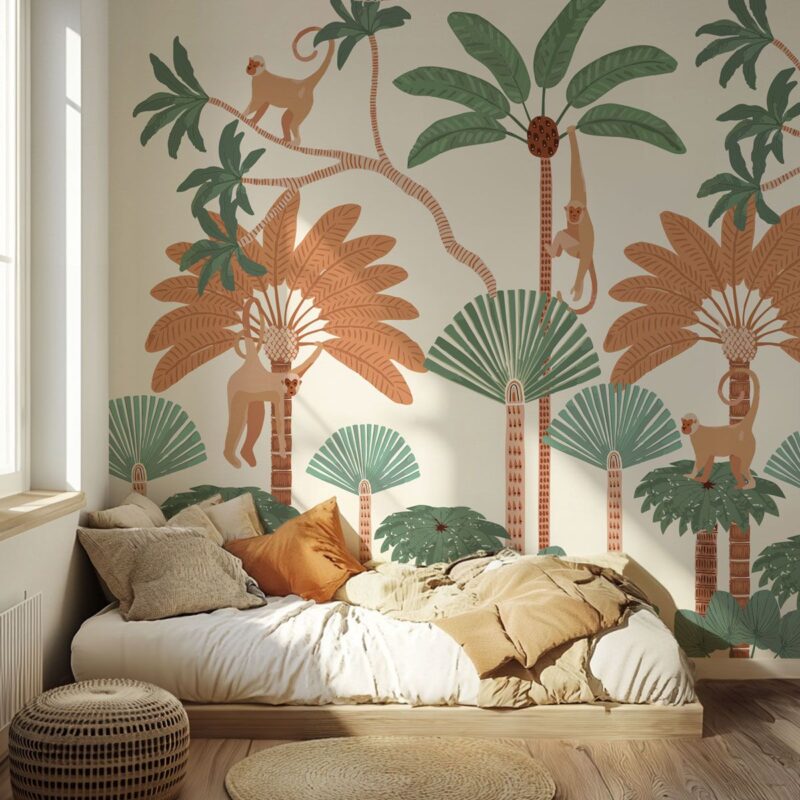 Papier peint jungle pour enfant