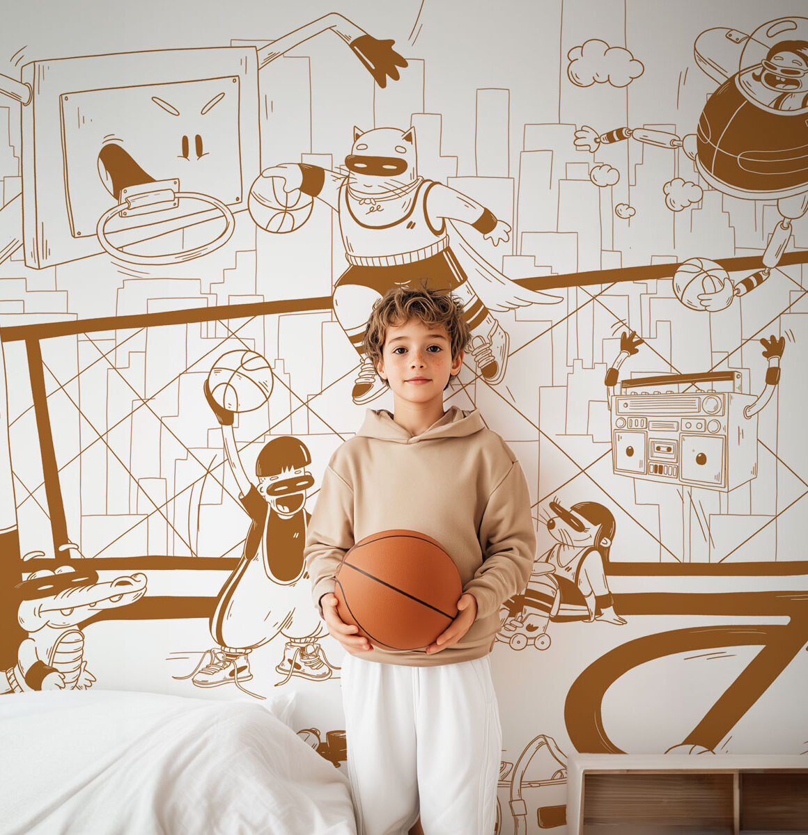 papier peint basketball