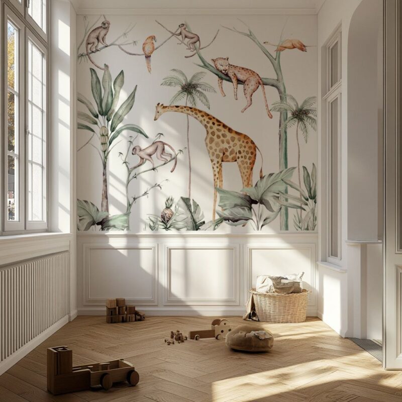 Papier-peint-jungle-chambre-enfant