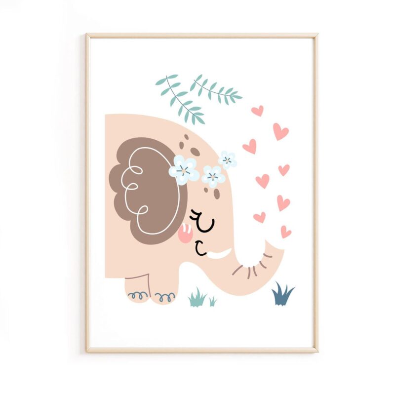 affiche-éléphant-bébé
