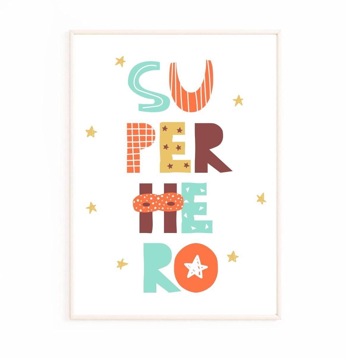 affiche-super-hero-enfant