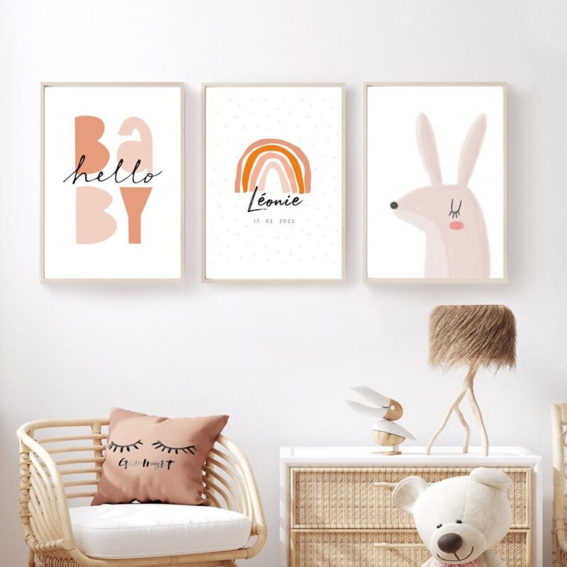lot-affiche-bébé-fille