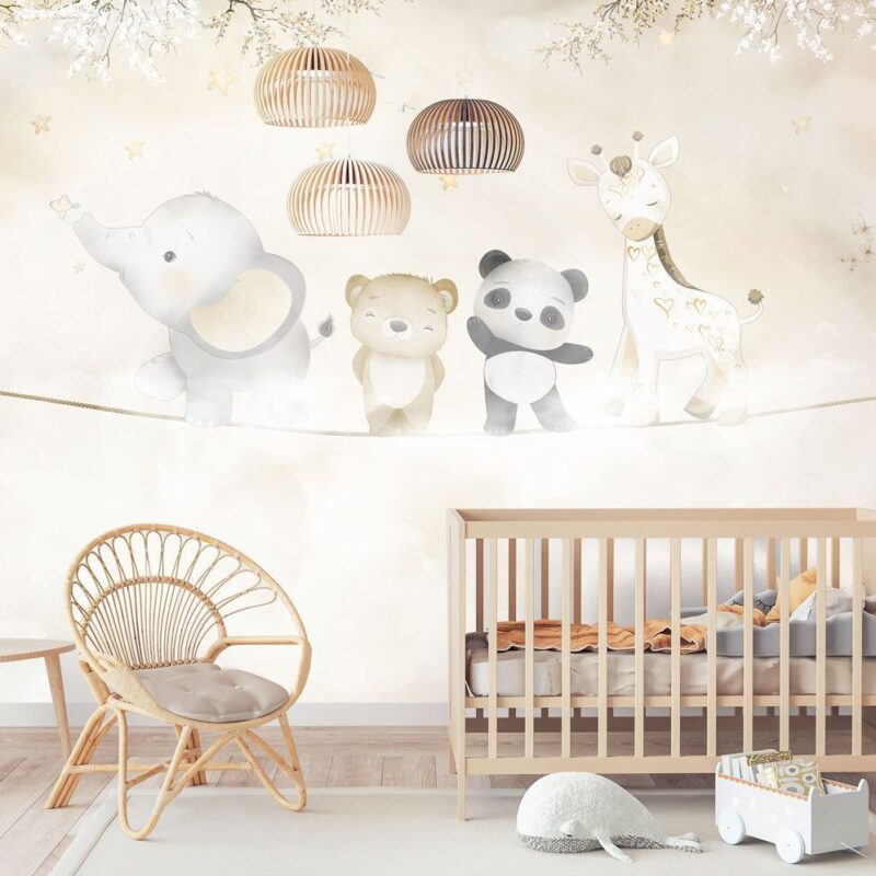 papier-peint-animaux-beige