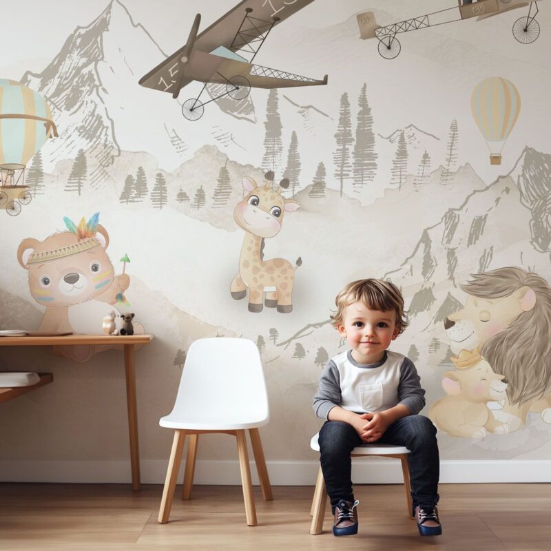papier peint aventure bébé