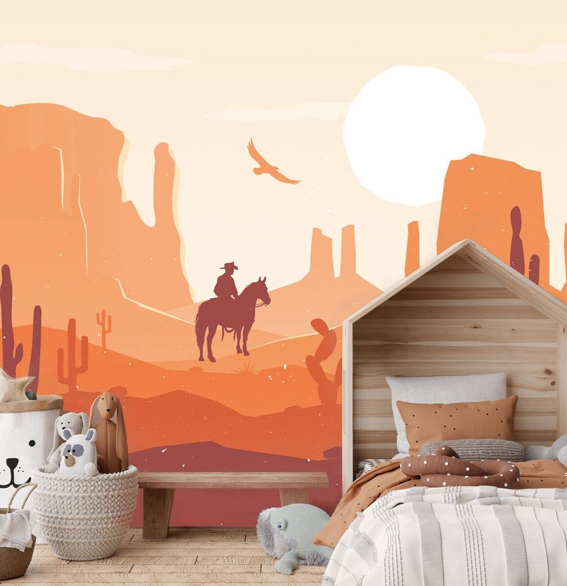papier-peint-cow-boy-chambre-enfant