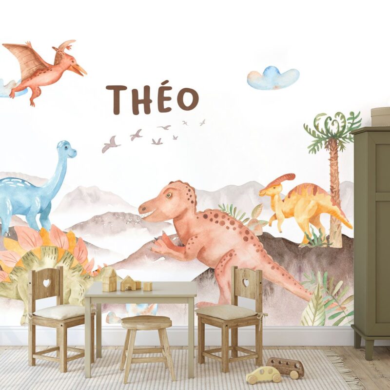 papier-peint-dinosaure-enfant