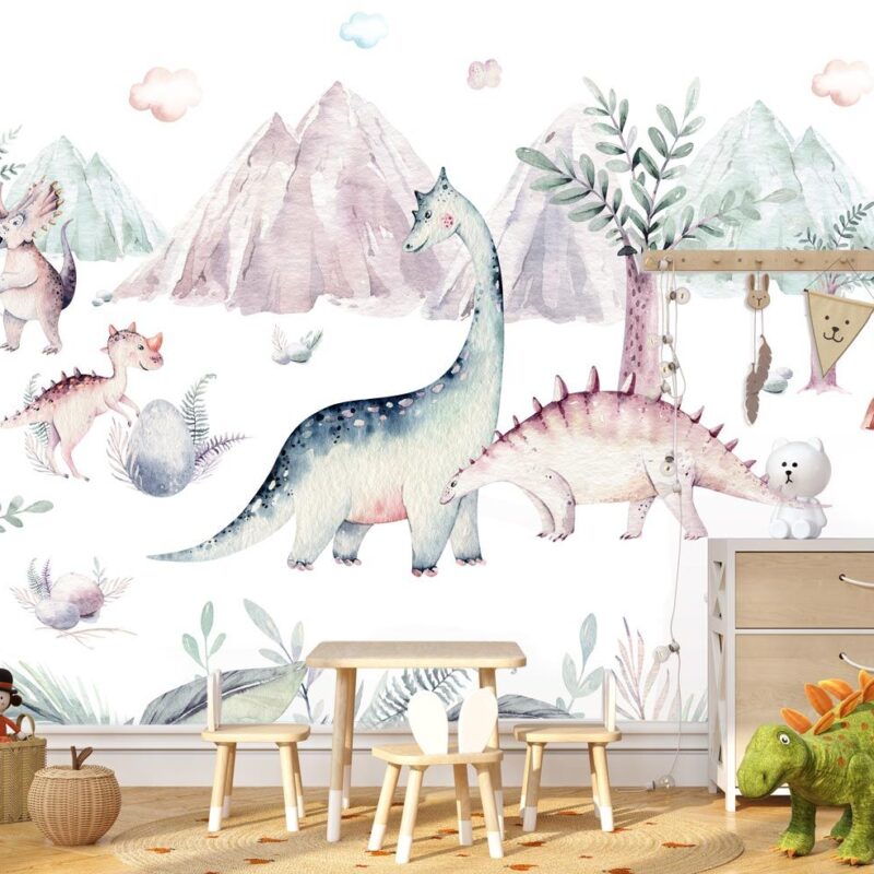 papier-peint-dinosaures-bébé