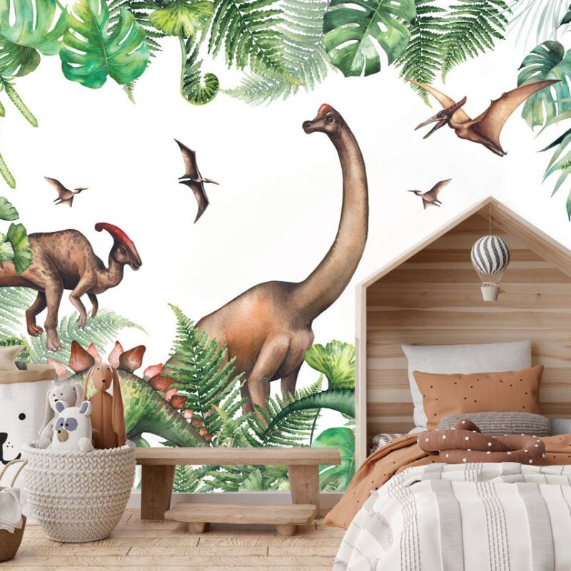 papier-peint-dinosaures-enfant