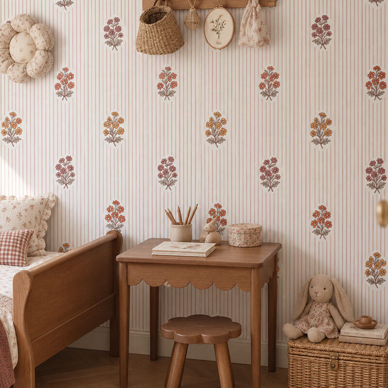 papier-peint-fleurs-vintage