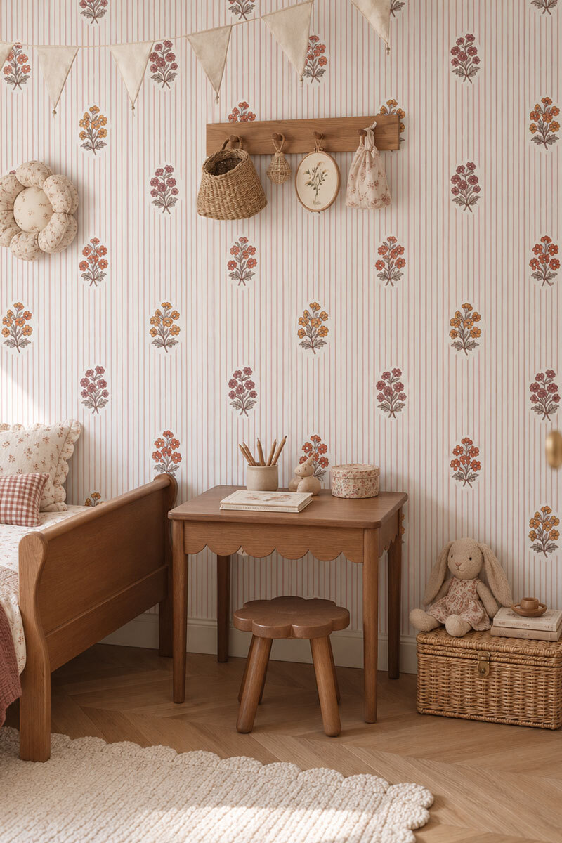 papier-peint-fleurs-vintage