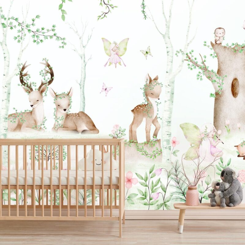 papier-peint-foret-féerique