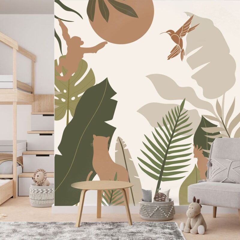 papier-peint-jungle-moderne