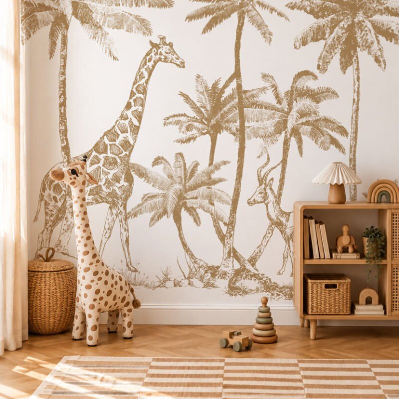 papier-peint-jungle-ocre