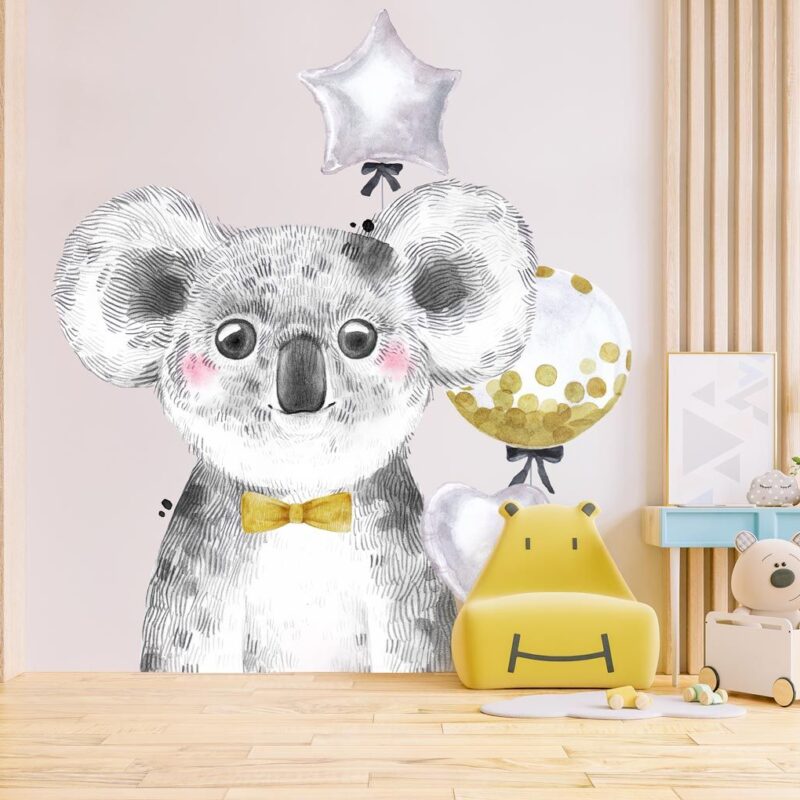 Carta da parati con un simpatico koala per la cameretta del bambino - immagine 3