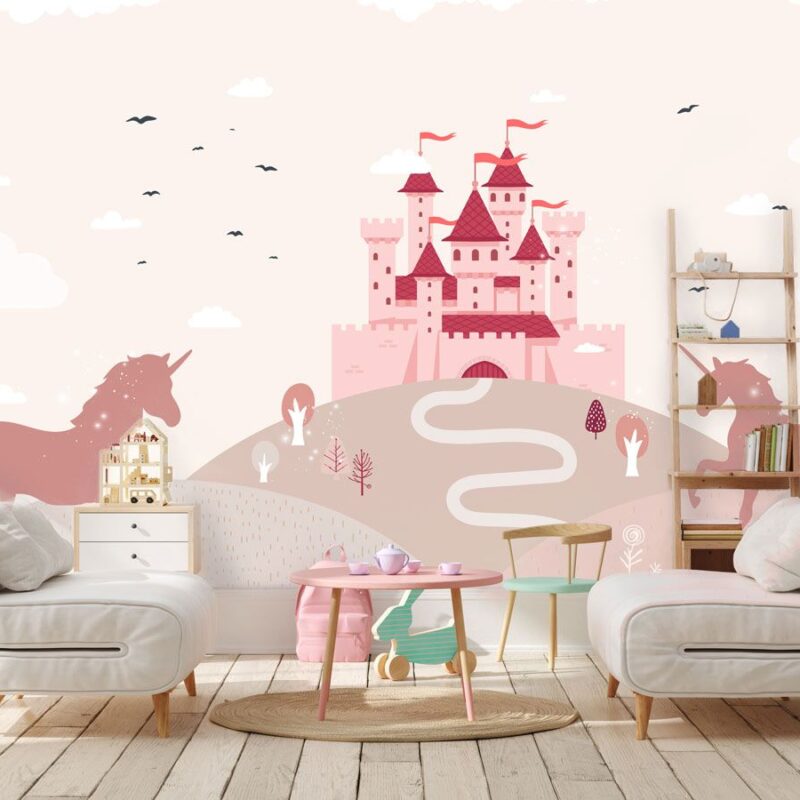 papier-peint-licorne-fillette