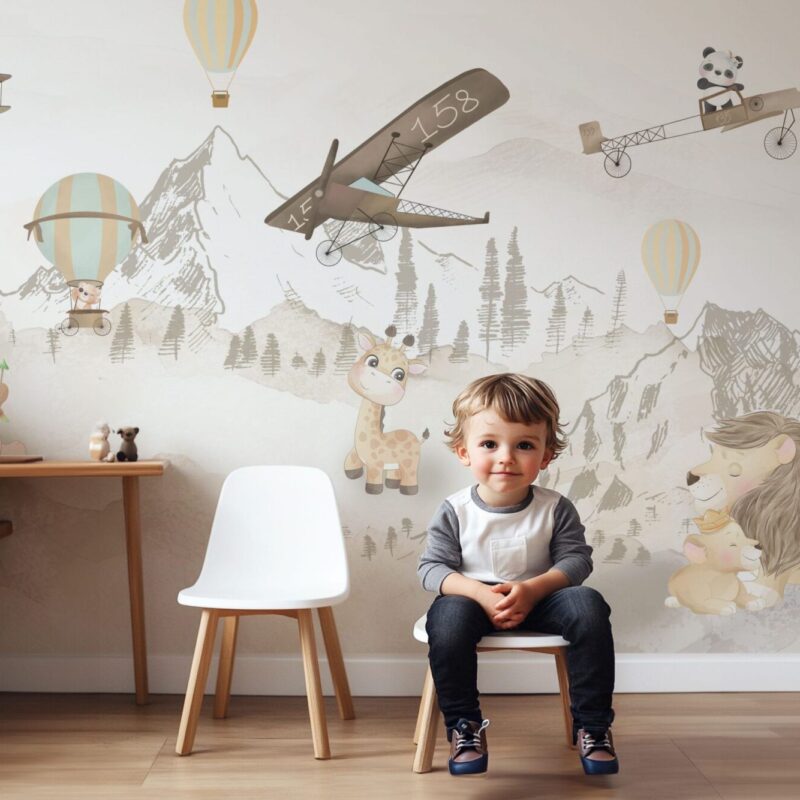 papier peint montagne bébé