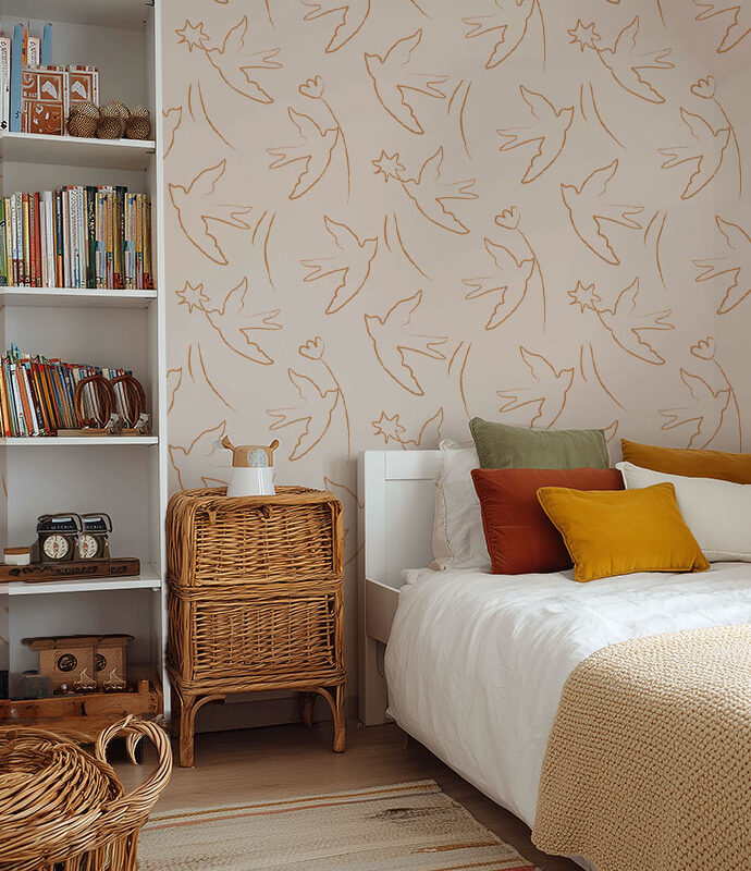 papier-peint-oiseau-terracotta-chambre-enfant
