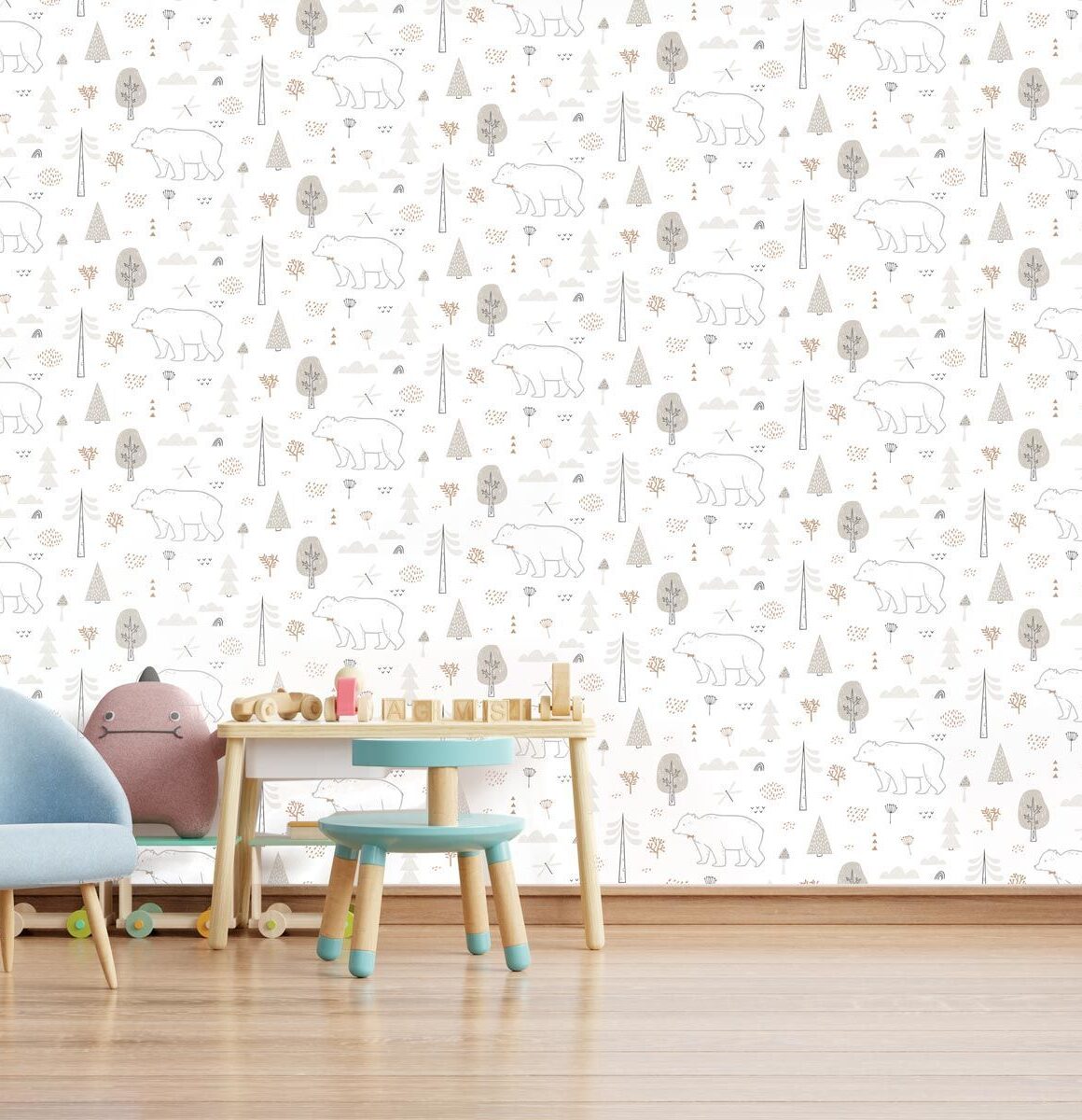 papier-peint-ours-polaire-enfant