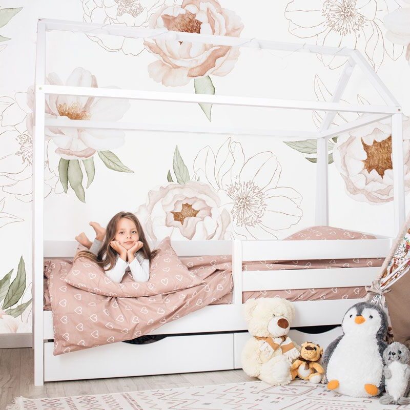 papier-peint-rose-chambre-fille
