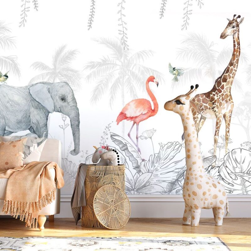 papier-peint-savane-enfant