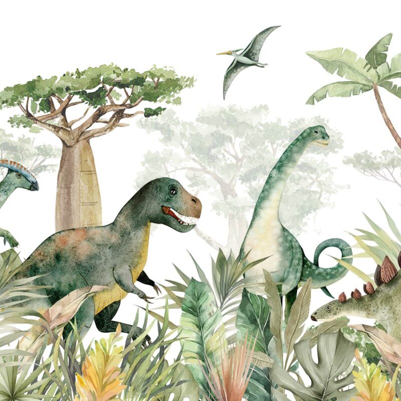 Carta da parati «Terra dei dinosauri» per bambini - immagine 3