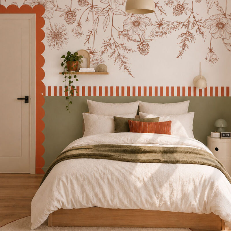 papier-peint-tête-de-lit-terracotta