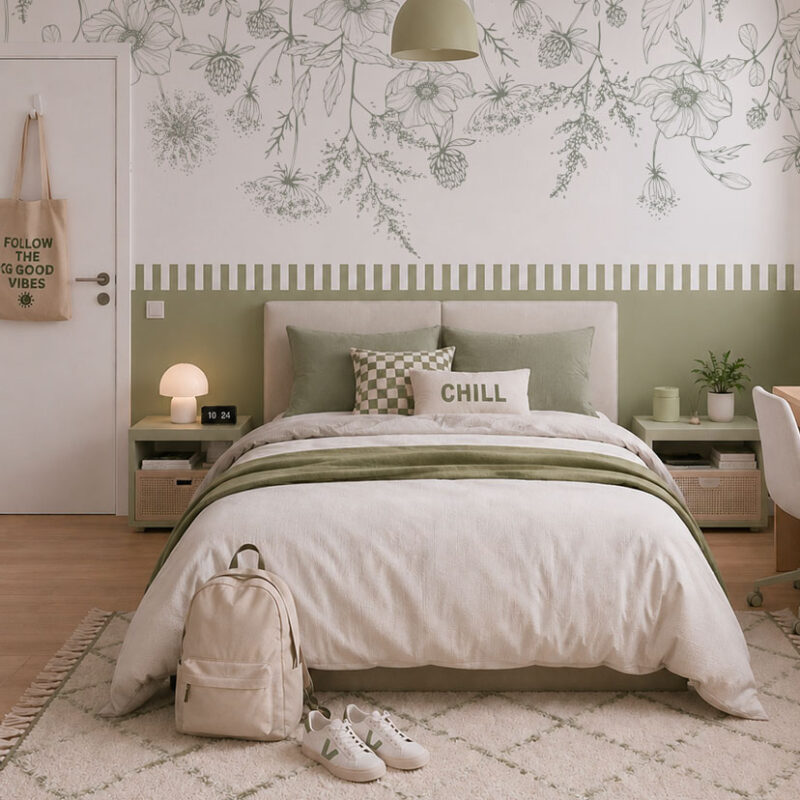 papier-peint-tete-de-lit-vert-sauge