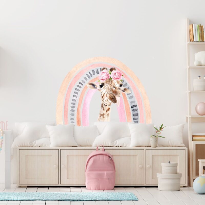 sticker-girafe bébé