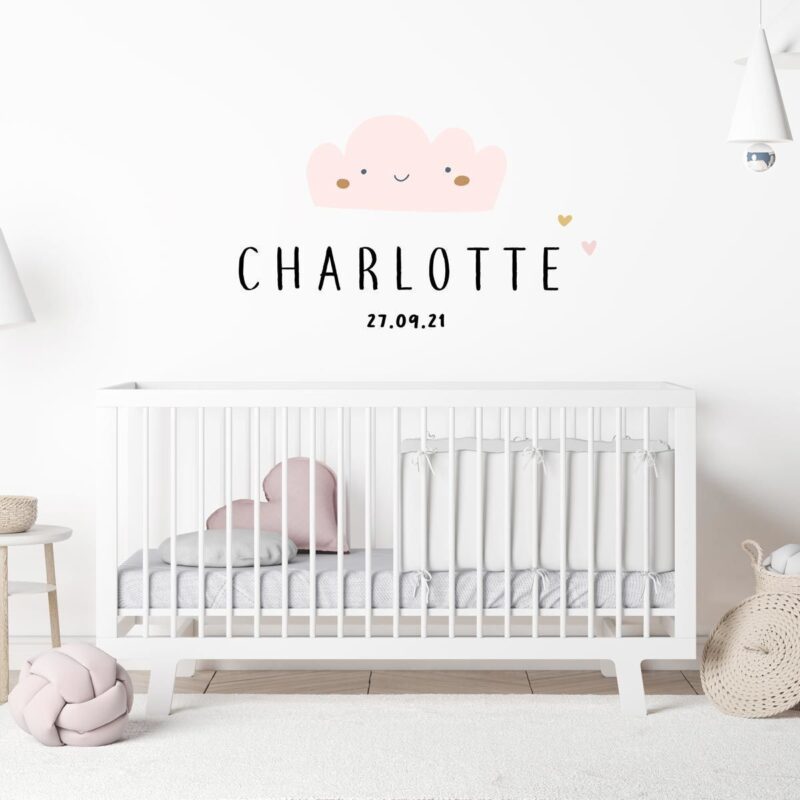 sticker-nuage-bébé-personnalisé